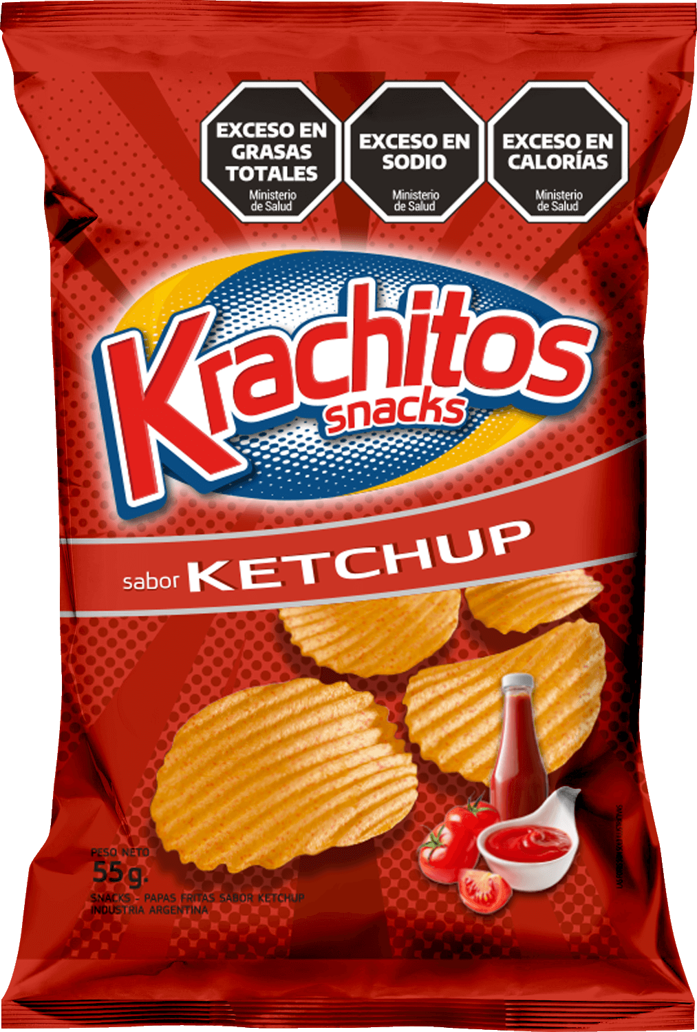 Papas Corte Americano <br> Ketchup